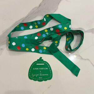 Yayoi Kusama x Louis Vuitton limited edition charm and ribbon